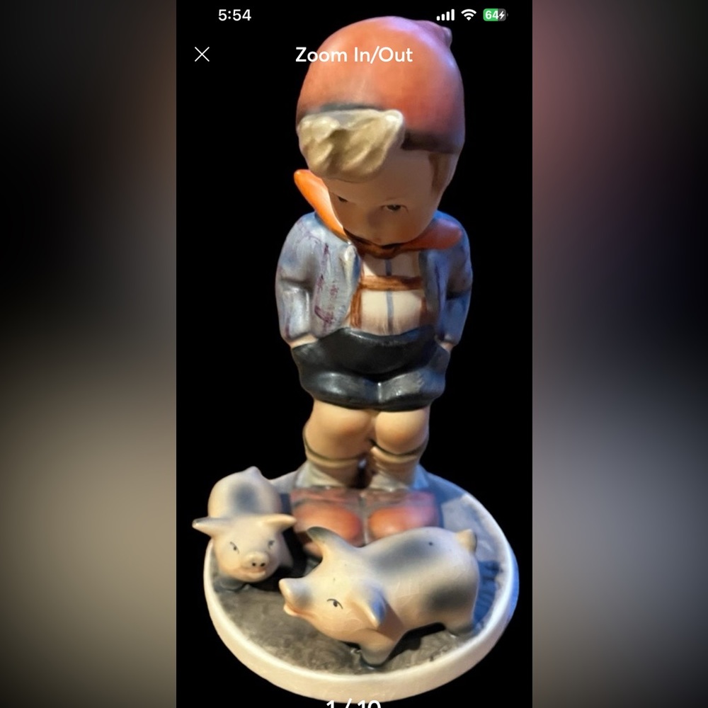 Hummel by Goebel boy with piglets figurine